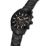Buy Shop Maserati Attrazione Chronograph Black Dial Black Steel Strap Watch for Men - R8853151009 USA Online