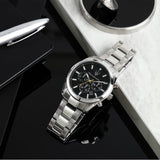 Buy Shop Maserati Attrazione Chronograph Black Dial Silver Steel Strap Watch for Men - R8853151010 USA Online