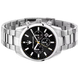 Buy Shop Maserati Attrazione Chronograph Black Dial Silver Steel Strap Watch for Men - R8853151010 USA Online