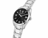 Buy Shop Maserati Attrazione Chronograph Black Dial Silver Steel Strap Watch for Men - R8853151010 USA Online