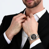 Buy Shop Maserati Attrazione Chronograph Black Dial Two Tone Steel Strap Watch for Men - R8853151002 USA Online