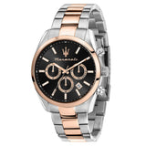 Buy Shop Maserati Attrazione Chronograph Black Dial Two Tone Steel Strap Watch for Men - R8853151002 USA Online