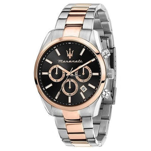 Buy Shop Maserati Attrazione Chronograph Black Dial Two Tone Steel Strap Watch for Men - R8853151002 USA Online