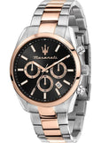 Buy Shop Maserati Attrazione Chronograph Black Dial Two Tone Steel Strap Watch for Men - R8853151002 USA Online