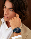 Buy Shop Maserati Attrazione Chronograph Blue Dial Blue Steel Strap Watch for Men - R8873626003 USA Online