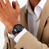 Buy Shop Maserati Attrazione Chronograph Blue Dial Blue Steel Strap Watch for Men - R8873626003 USA Online