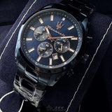 Buy Shop Maserati Attrazione Chronograph Blue Dial Blue Steel Strap Watch for Men - R8873626003 USA Online