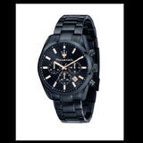 Buy Shop Maserati Attrazione Chronograph Blue Dial Blue Steel Strap Watch for Men - R8873626003 USA Online