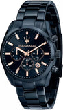 Buy Shop Maserati Attrazione Chronograph Blue Dial Blue Steel Strap Watch for Men - R8873626003 USA Online