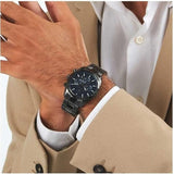 Buy Shop Maserati Attrazione Chronograph Blue Dial Grey Steel Strap Watch for Men - R8853151012 USA Online