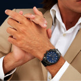 Buy Shop Maserati Attrazione Chronograph Blue Dial Grey Steel Strap Watch for Men - R8853151012 USA Online