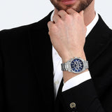 Buy Shop Maserati Attrazione Chronograph Blue Dial Silver Steel Strap Watch for Men - R8853151005 USA Online