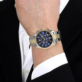 Buy Shop Maserati Attrazione Chronograph Blue Dial Two Tone Steel Strap Watch for Men - R8853151008 USA Online