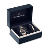 Buy Shop Maserati Attrazione Chronograph Blue Dial Two Tone Steel Strap Watch for Men - R8853151008 USA Online