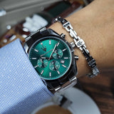 Buy Shop Maserati Attrazione Chronograph Green Dial Silver Steel Strap Watch for Men - R8853151011 USA Online