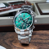Buy Shop Maserati Attrazione Chronograph Green Dial Silver Steel Strap Watch for Men - R8853151011 USA Online