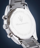 Buy Shop Maserati Attrazione Chronograph White Dial Silver Steel Strap Watch for Men - R8853151004 USA Online