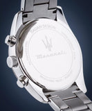Buy Shop Maserati Attrazione Chronograph White Dial Silver Steel Strap Watch for Men - R8853151004 USA Online