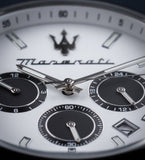 Buy Shop Maserati Attrazione Chronograph White Dial Silver Steel Strap Watch for Men - R8853151004 USA Online