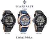 Buy Shop Maserati Automatic Black Dial Black Leather Strap Watch For Men - R8821119007 USA Online