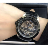 Buy Shop Maserati Automatic Black Dial Black Leather Strap Watch For Men - R8821119007 USA Online