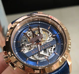 Buy Shop Maserati Automatic Blue Dial Blue Leather Strap Watch For Men - R8821119005 USA Online