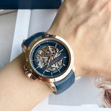 Buy Shop Maserati Automatic Blue Dial Blue Leather Strap Watch For Men - R8821119005 USA Online