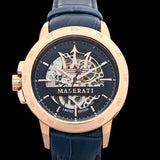 Buy Shop Maserati Automatic Blue Dial Blue Leather Strap Watch For Men - R8821119005 USA Online