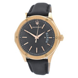 Buy Shop Maserati Circuito Black Dial Black Leather Strap Watch For Men - R8851127001 USA Online