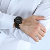Buy Shop Maserati Circuito Black Dial Black Leather Strap Watch For Men - R8871627001 USA Online