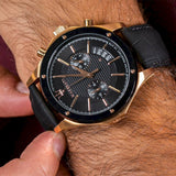 Buy Shop Maserati Circuito Black Dial Black Leather Strap Watch For Men - R8871627001 USA Online