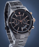 Buy Shop Maserati Circuito Black Dial Black Steel Strap Watch For Men - R8873627001 USA Online