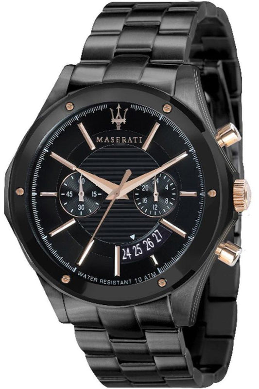 Buy Shop Maserati Circuito Black Dial Black Steel Strap Watch For Men - R8873627001 USA Online