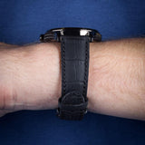 Buy Shop Maserati Circuito Blue Dial Black Leather Strap Watch For Men - R8851127002 USA Online