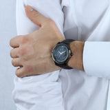 Buy Shop Maserati Circuito Blue Dial Black Leather Strap Watch For Men - R8851127002 USA Online