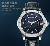 Buy Shop Maserati Circuito Blue Dial Blue Leather Strap Watch For Men - R8851127003 USA Online