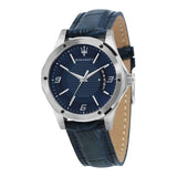 Buy Shop Maserati Circuito Blue Dial Blue Leather Strap Watch For Men - R8851127003 USA Online