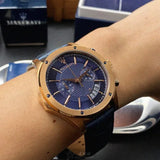 Buy Shop Maserati Circuito Blue Dial Blue Leather Strap Watch For Men - R8871627002 USA Online