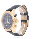 Buy Shop Maserati Circuito Blue Dial Blue Leather Strap Watch For Men - R8871627002 USA Online