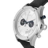Buy Shop Maserati Circuito Chronograph Analog White Dial Black Leather Strap Watch for Men - R8871627005 USA Online