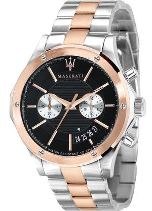 Buy Shop Maserati Circuito Chronograph Black Dial Two Tone Steel Strap Watch For Men - R8873627004 USA Online