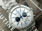 Buy Shop Maserati Circuito Chronograph Silver Dial Silver Steel Strap Watch For Men - R8873627005 USA Online