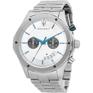 Buy Shop Maserati Circuito Chronograph Silver Dial Silver Steel Strap Watch For Men - R8873627005 USA Online