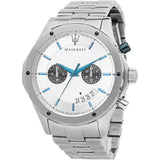 Buy Shop Maserati Circuito Chronograph Silver Dial Silver Steel Strap Watch For Men - R8873627005 USA Online