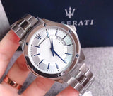 Buy Shop Maserati Circuito Silver Dial Silver Steel Strap Watch For Men - R8853127001 USA Online