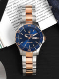 Buy Shop Maserati Competizione Automatic Blue Dial Two Tone Steel Strap Watch For Men - R8823100001 USA Online