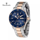 Buy Shop Maserati Competizione Automatic Blue Dial Two Tone Steel Strap Watch For Men - R8823100001 USA Online