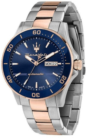 Buy Shop Maserati Competizione Automatic Blue Dial Two Tone Steel Strap Watch For Men - R8823100001 USA Online
