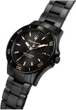 Buy Shop Maserati Competizione Black Dial Black Steel Strap Watch For Men - R8853100035 USA Online