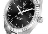 Buy Shop Maserati Competizione Black Dial Silver Steel Strap Watch for Men - R8853100028 USA Online